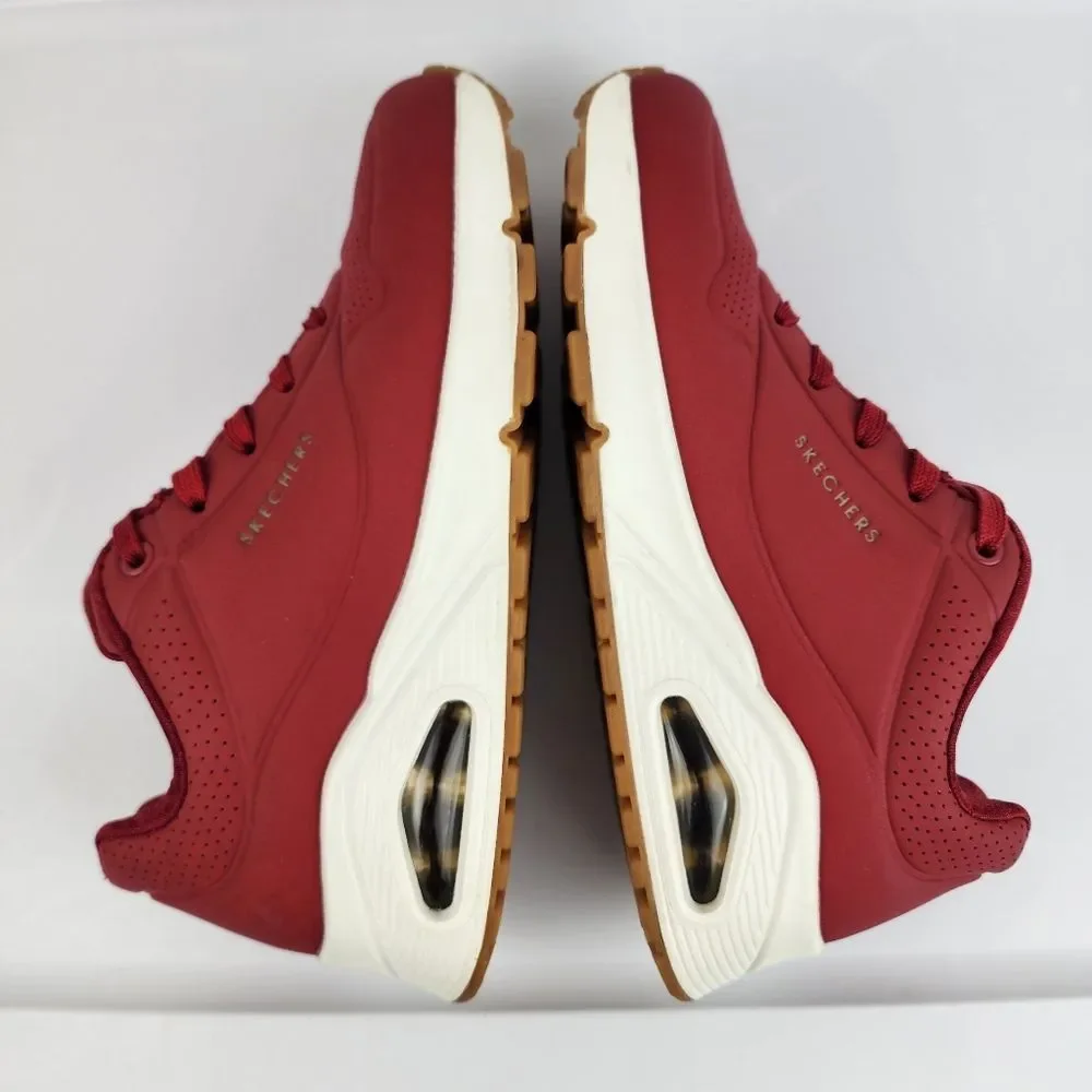 Skechers Women's Red Sneakers Size 6 Memory Foam Athletic Walking Shoes - Picture 10 of 15